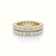 Men's Vermeil Dual Diamond Eternity Ring