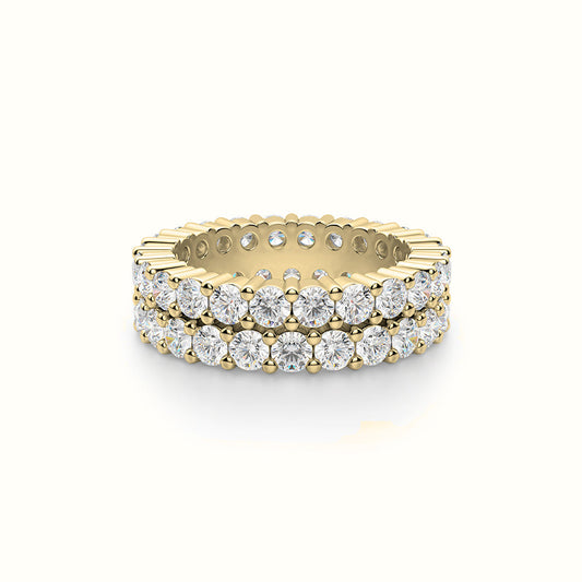 Men's Vermeil Dual Diamond Eternity Ring