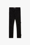 WornFrost Skinny Denim Jean Black Skinny Denim Jean